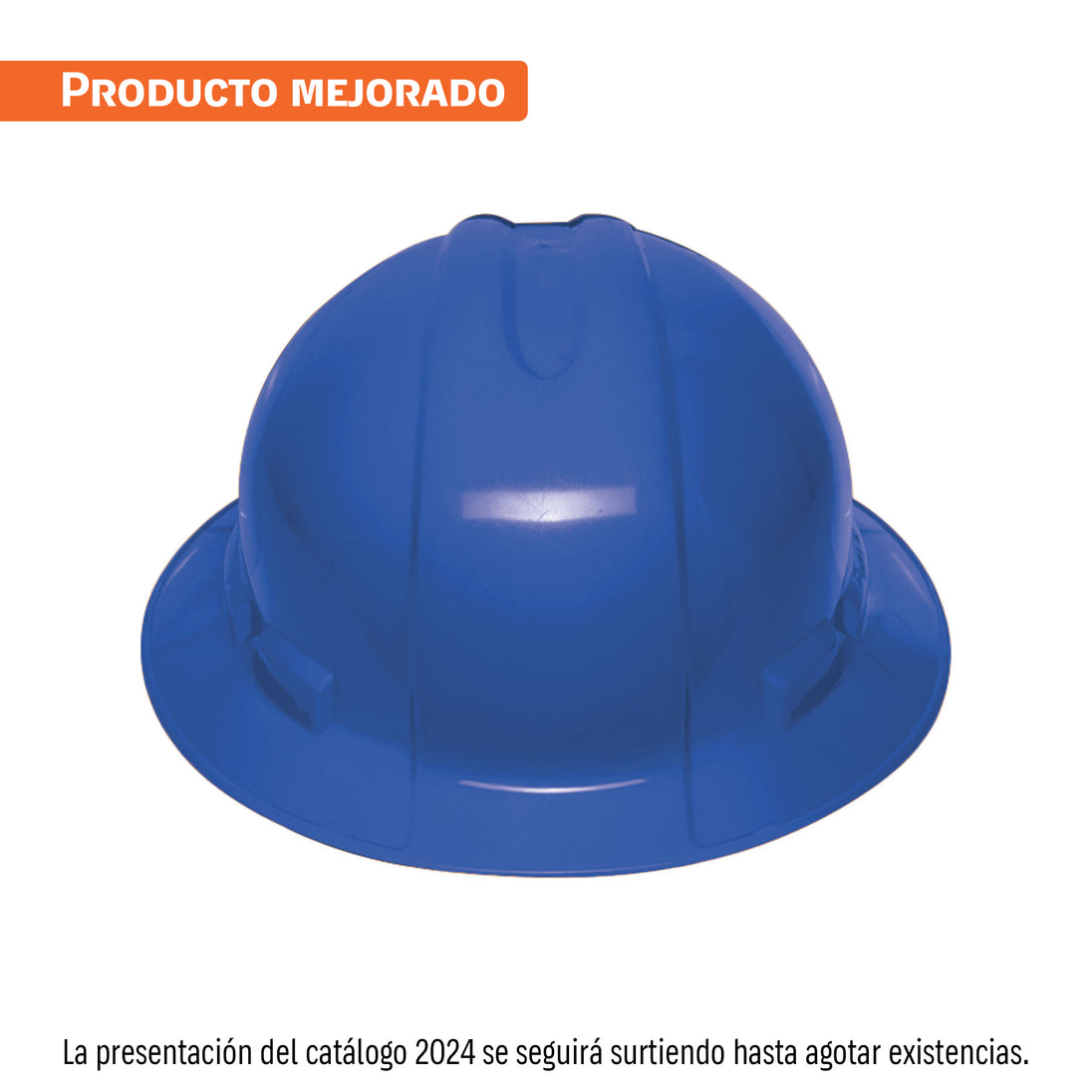 CAS-ZX Casco de seguridad ala ancha, azul, Truper