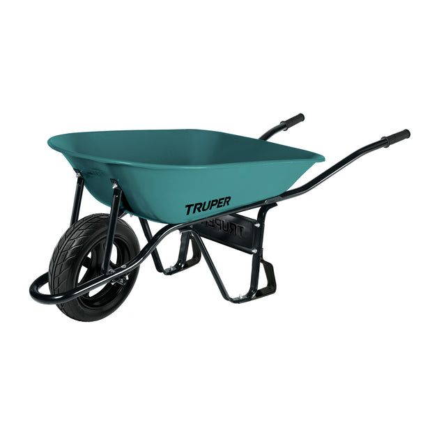CAT-15FF Carretilla 5 ft3 Imponchable, bastidor tubular, Truper