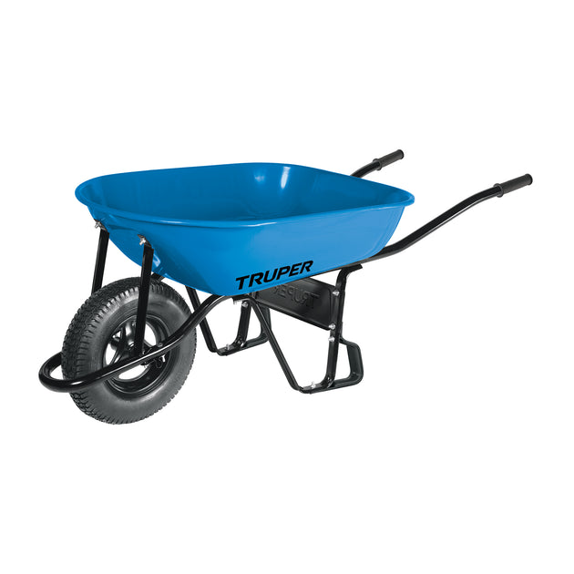 CAT-50ND Carretilla 5.5 ft3 Neumática, bastidor tubular, Truper