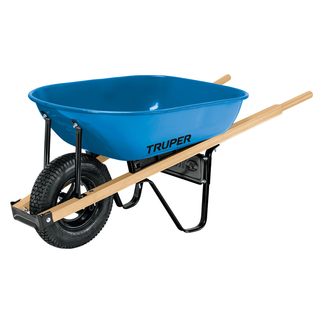 CAT-50WD Carretilla 5.5 ft3 neumática, bastidores madera, TRUPER