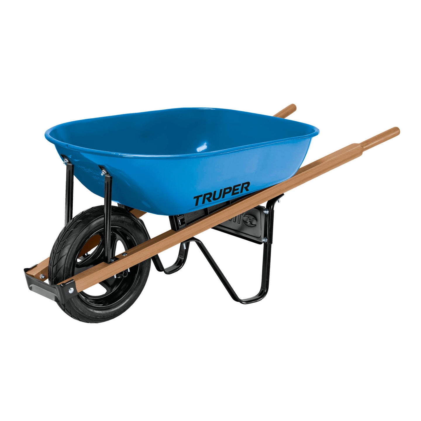 CAT-50WFF Carretilla 5.5 ft3 imponchable, bastidores madera, TRUPER