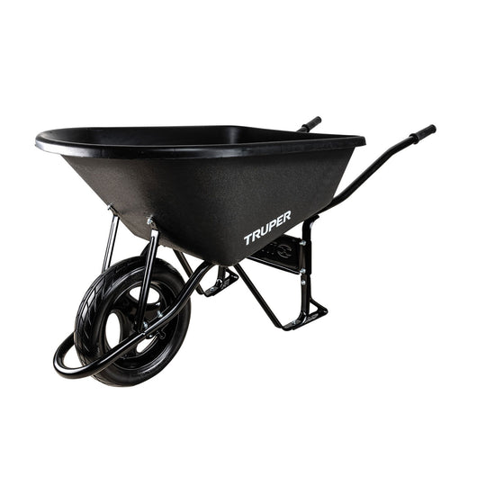 CAT-60PL-FF Carretilla concha plástica 6 ft Imponchable b/tubular,Truper