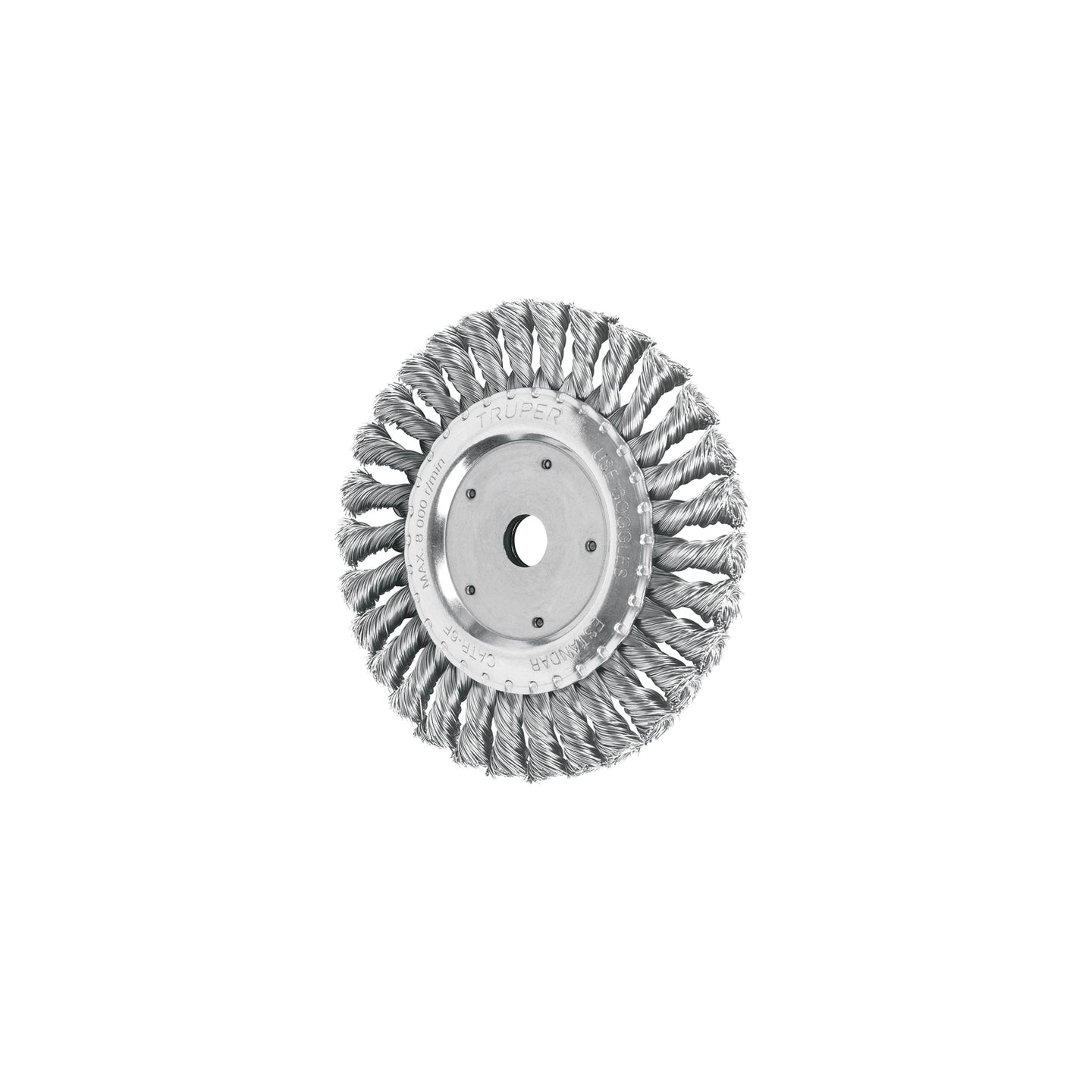 CATR-6F Carda trenzado fino 6" x 5/8" para esmeril, Truper