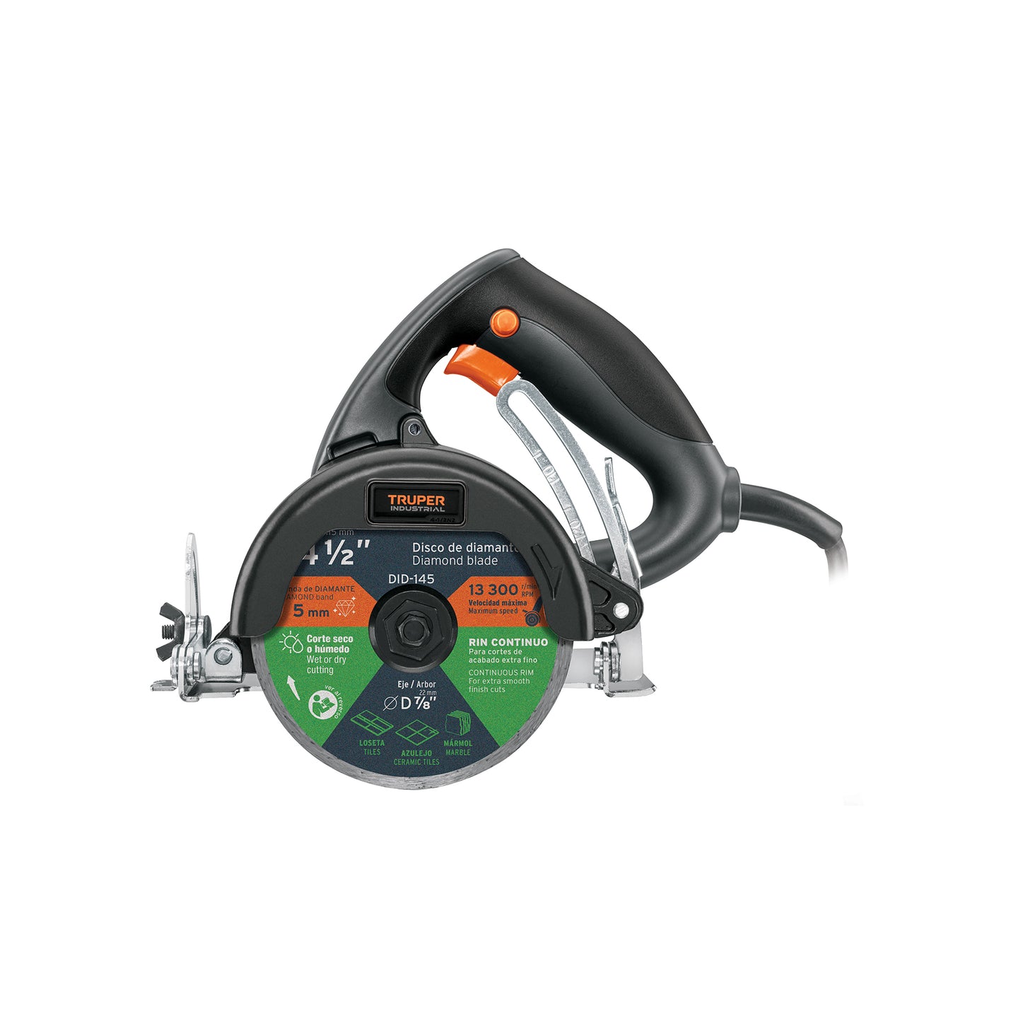 CAZ-EL-4-1/2N2 Cortador de azulejos 4-1/2", 1320W, TRUPER INDUSTRIAL