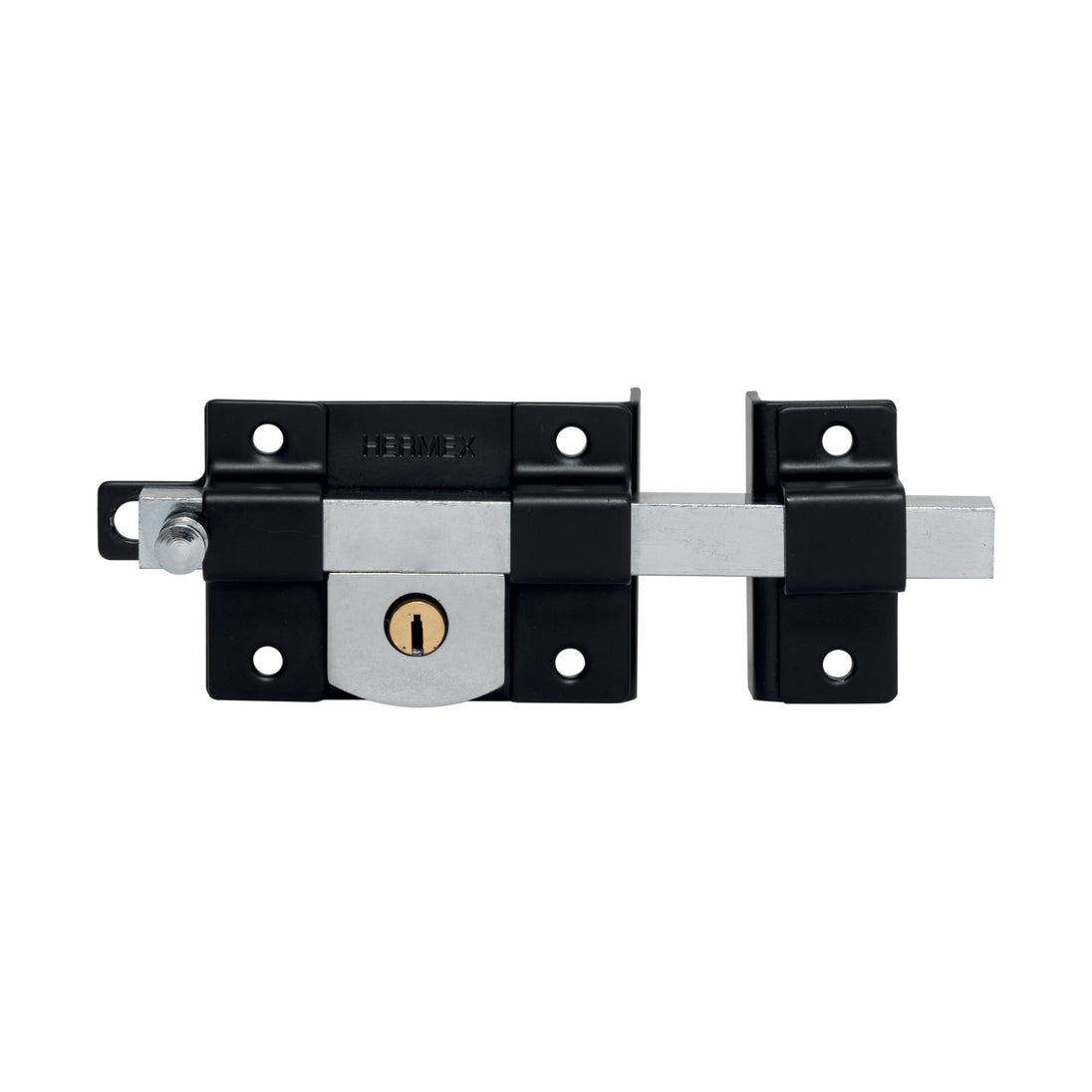 CB-456D Cerradura de barra libre, derecha, negra, HERMEX