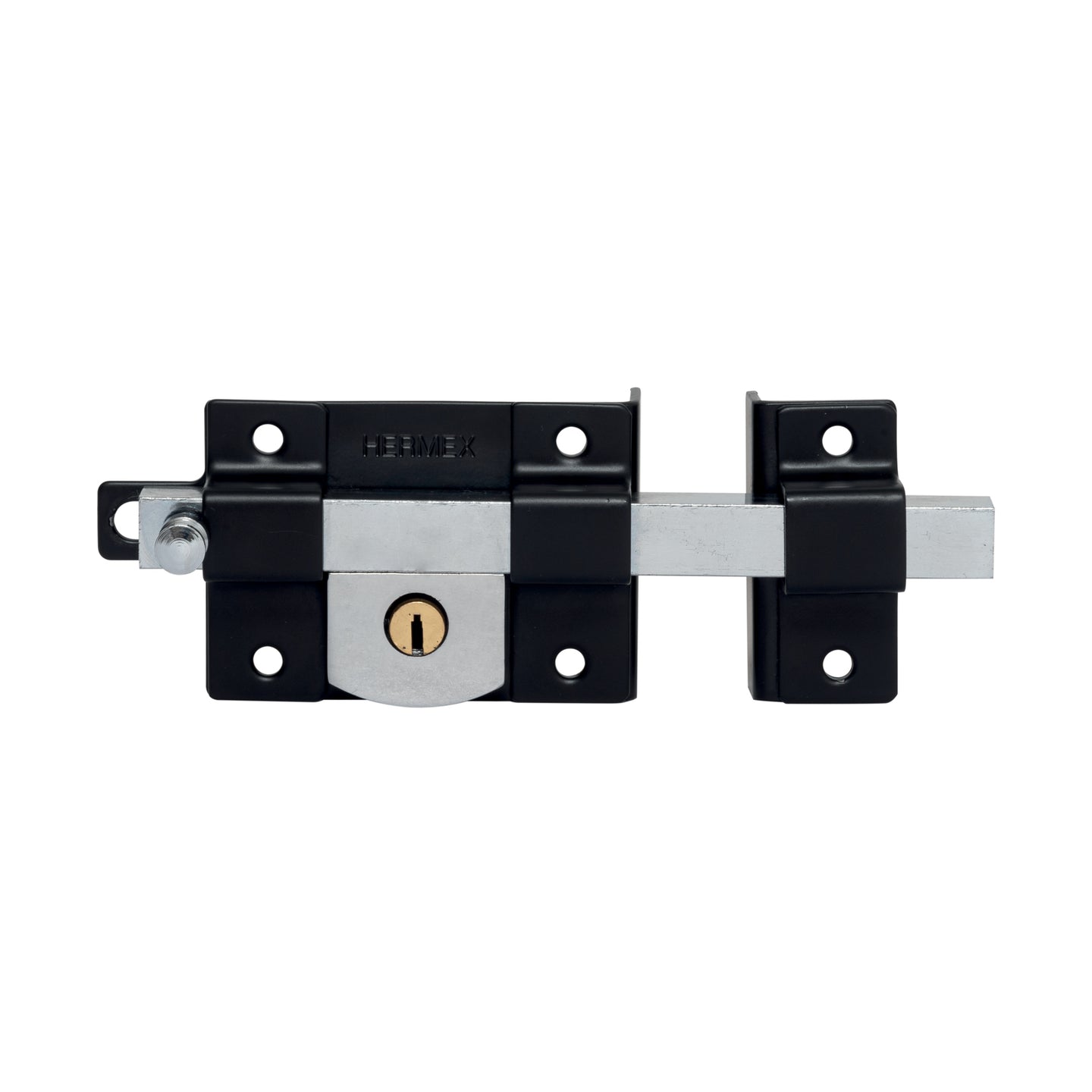 CB-456D Cerradura de barra libre, derecha, negra, HERMEX