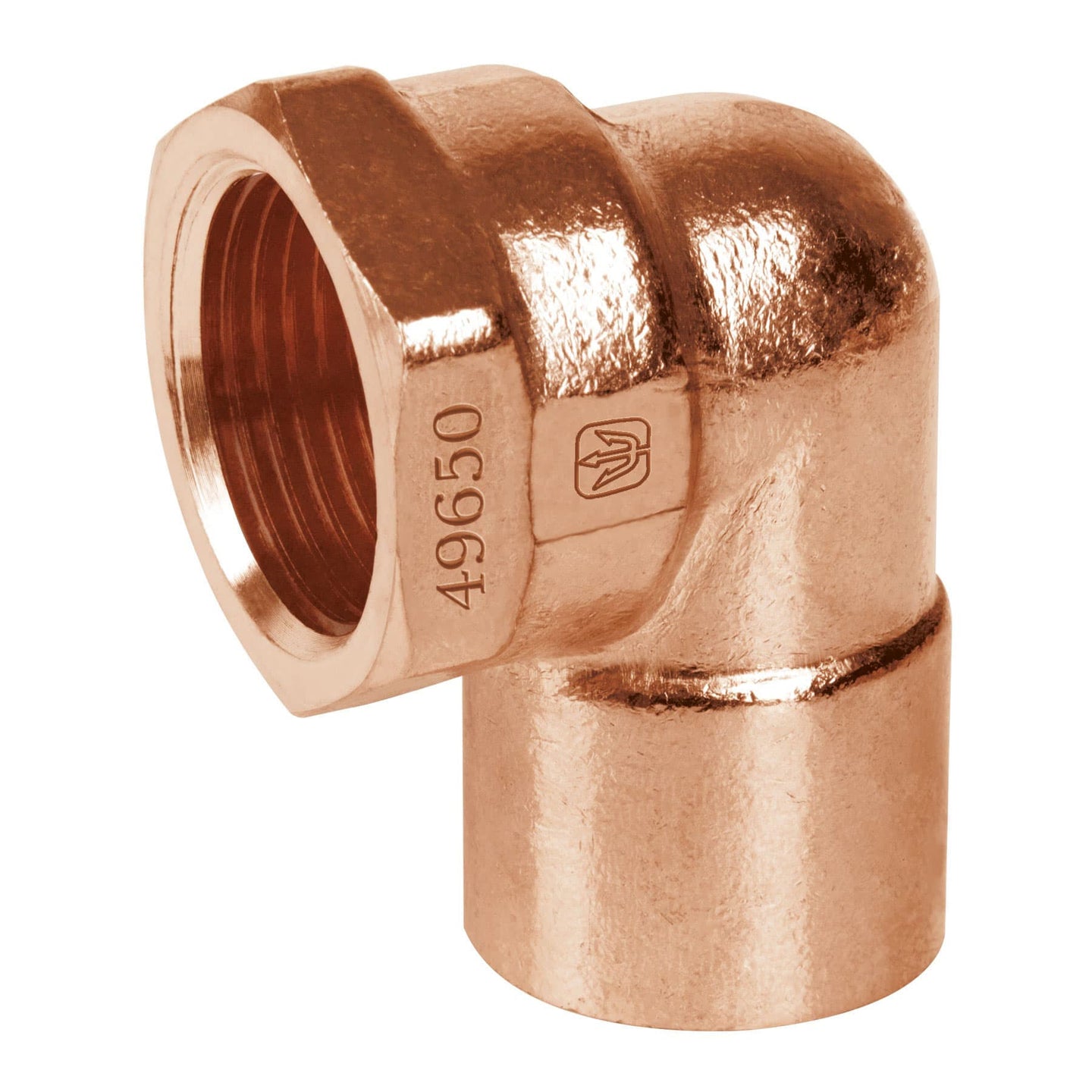 CC-501 Codo 90° de cobre, rosca interior 1/2", FOSET