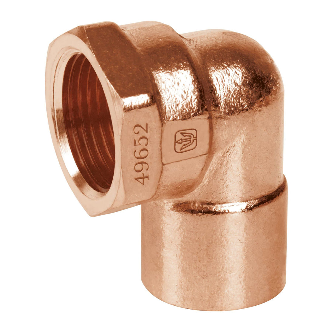 CC-503 Codo 90° de cobre, rosca interior 1", FOSET