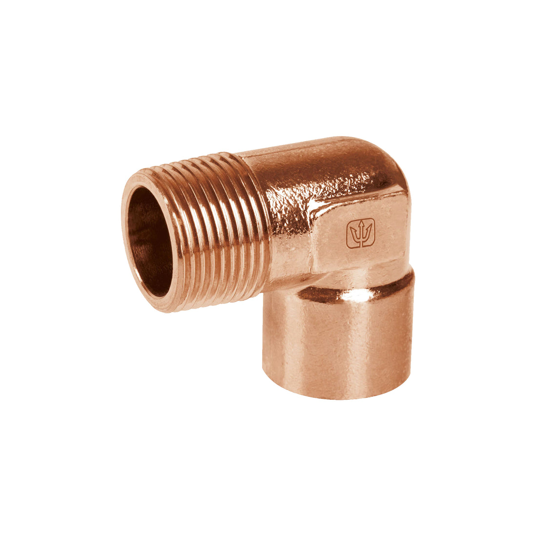 CC-513 Codo 90° de cobre, rosca exterior 1", FOSET