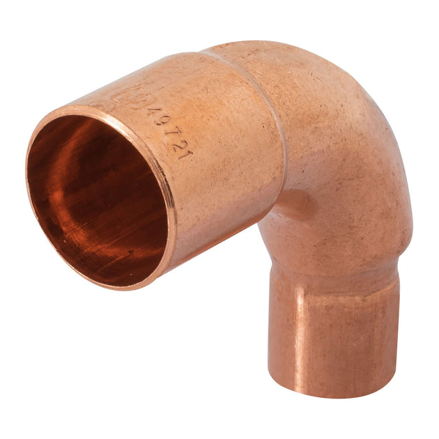 CC-521 Codo 90° reducción de cobre de 3/4" x 1/2", FOSET
