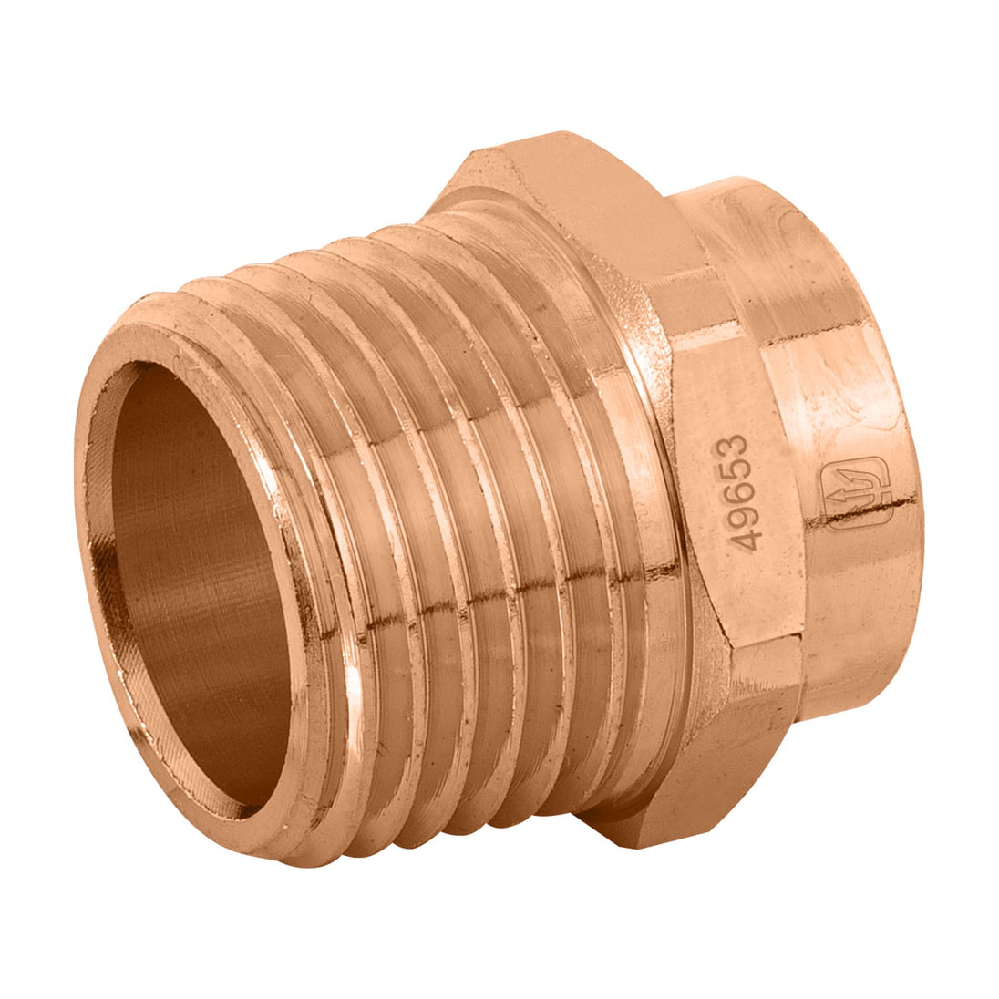CC-611 Conector de cobre, rosca exterior 1/2", FOSET