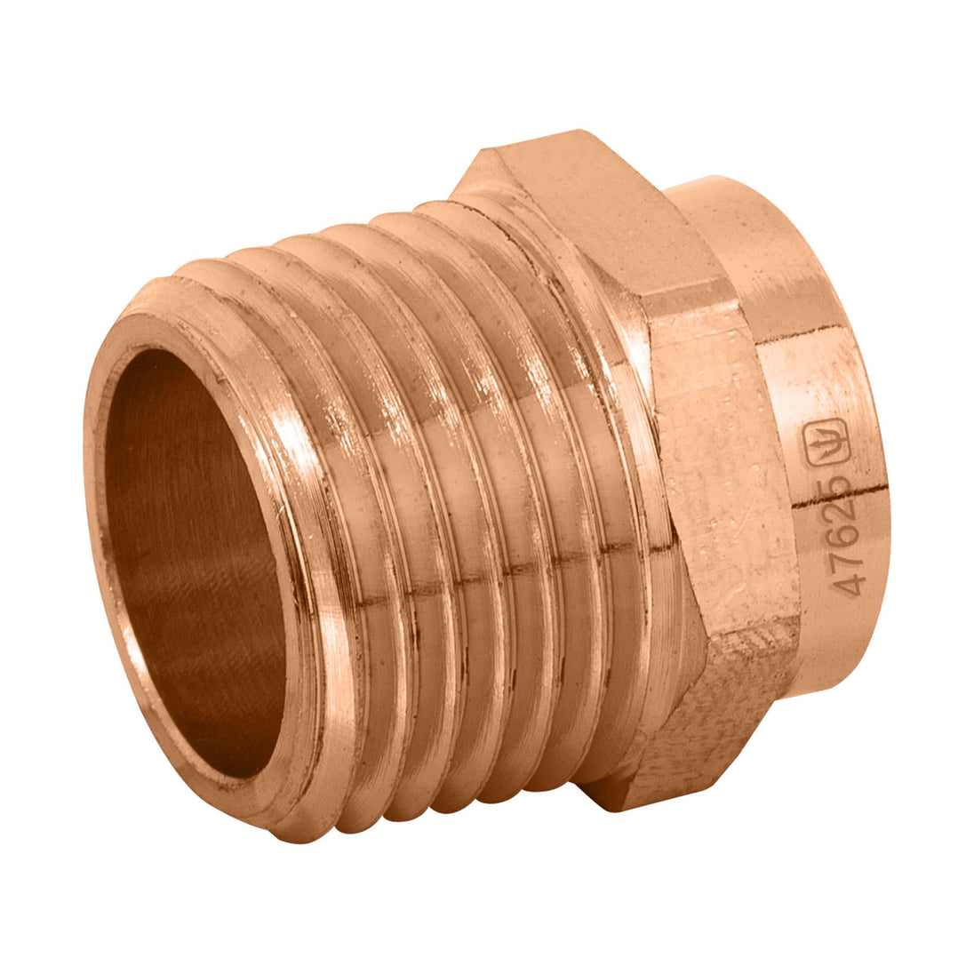 CC-611B Conector de cobre de rosca exterior 1/2", FOSET BASIC