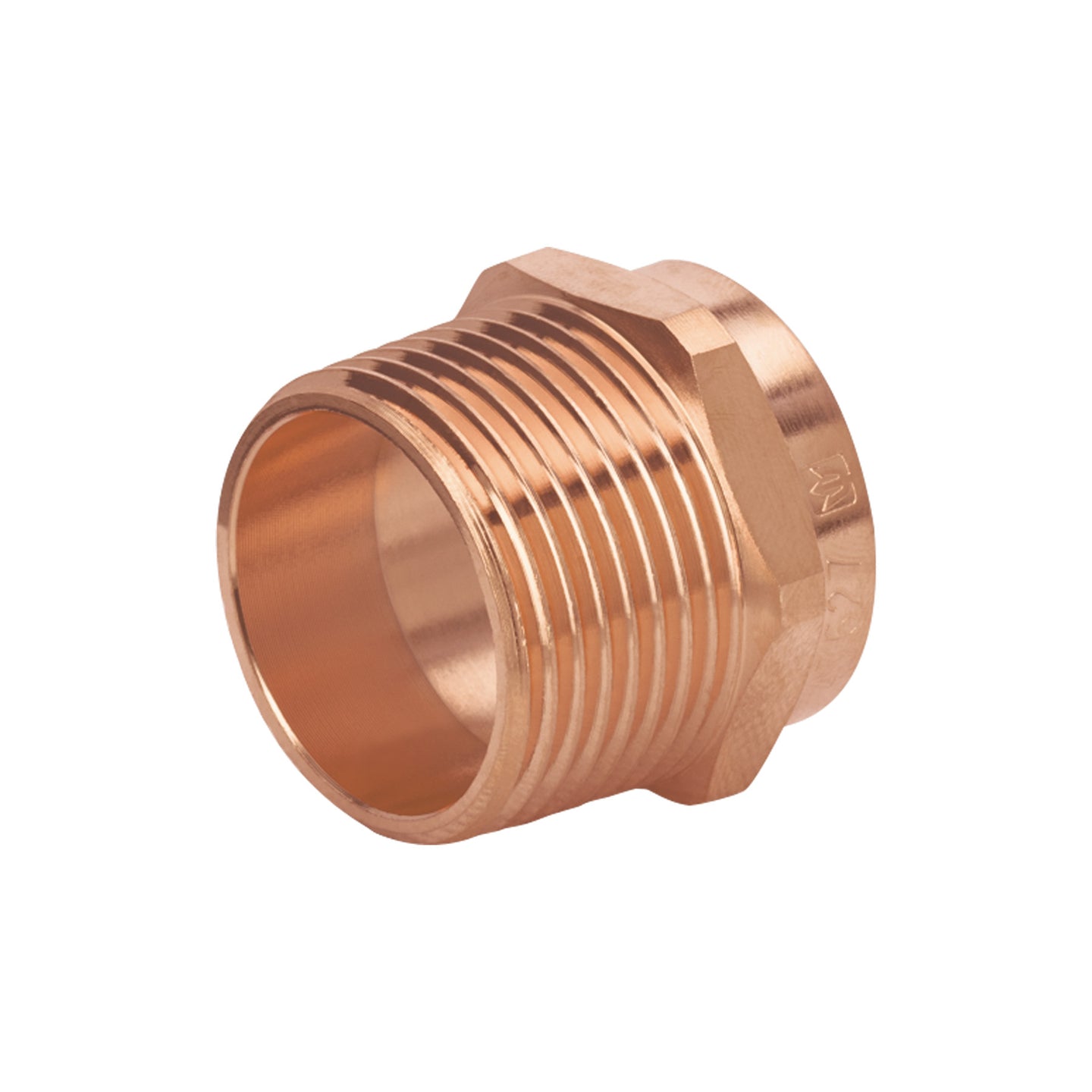 CC-613B Conector de cobre de rosca exterior 1", FOSET BASIC