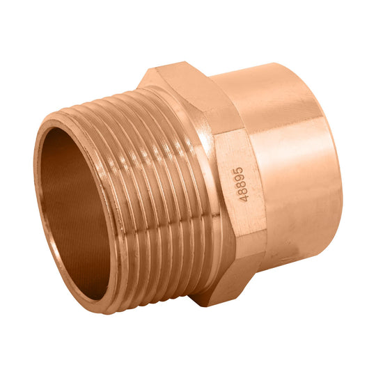 CC-614 Conector de cobre, rosca exterior 1-1/4", FOSET