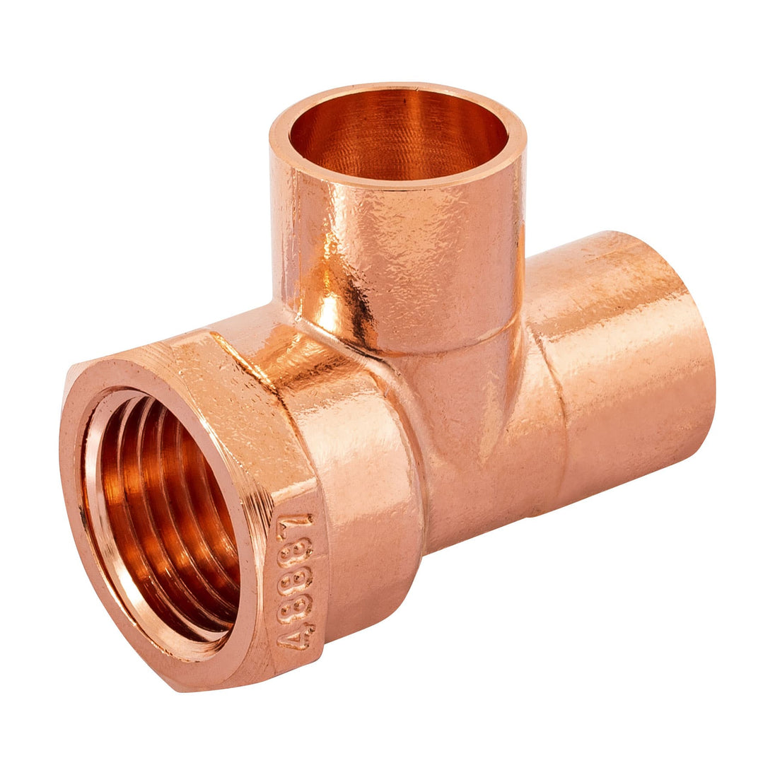 CC-711 Tee de cobre rosca interior lateral 1/2", FOSET
