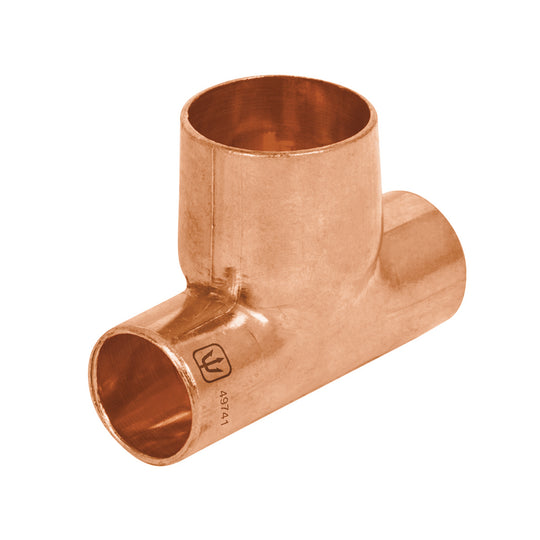 CC-721 Tee reducida de cobre 1/2" x 1/2" x 3/4", FOSET
