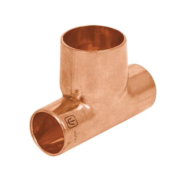 CC-721 Tee reducida de cobre 1/2" x 1/2" x 3/4", FOSET