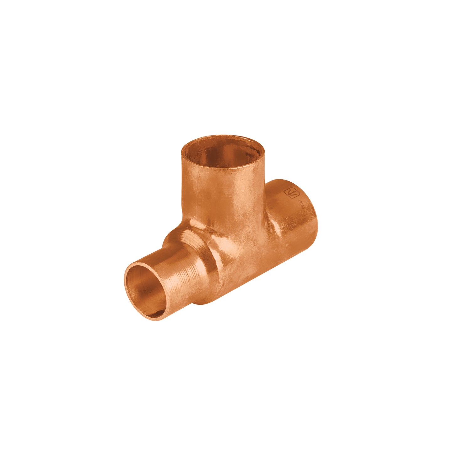 CC-723 Tee reducida de cobre 3/4" x 1/2" x 3/4", FOSET