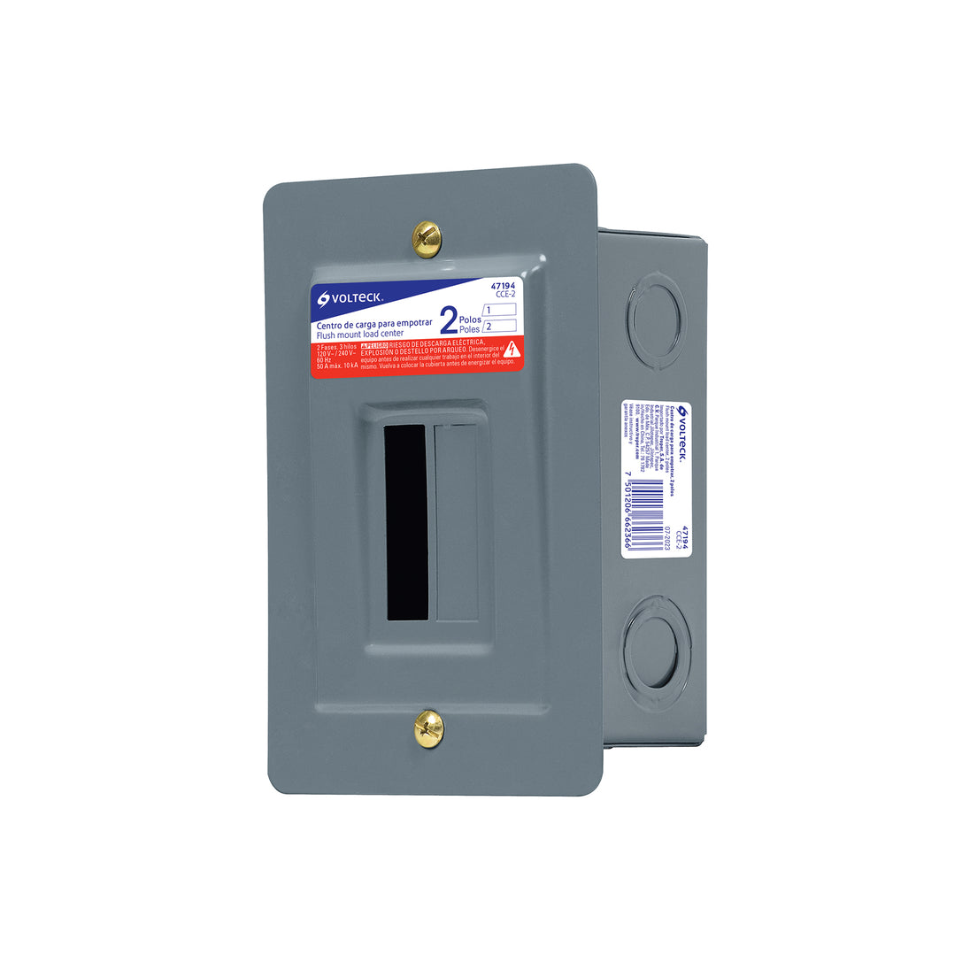 CCE-2 Centro de carga empotrable, 2 polos, VOLTECK