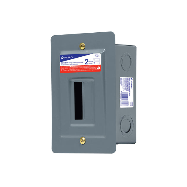 CCE-2 Centro de carga empotrable, 2 polos, VOLTECK