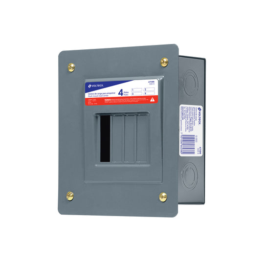 CCE-4 Centro de carga empotrable, 4 polos, VOLTECK