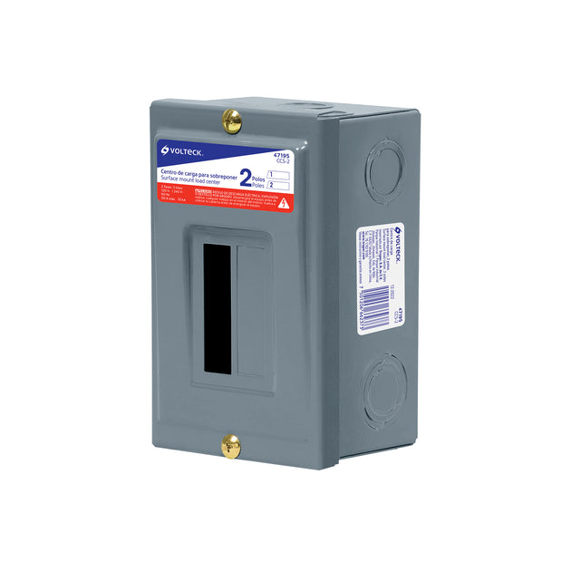 CCS-2 Centro de carga de sobreponer, 2 polos, VOLTECK