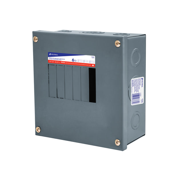 CCS-6 Centro de carga de sobreponer, 6 polos, VOLTECK