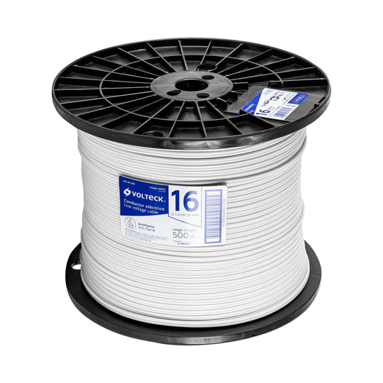 CDU-16-500 Metro de cordón dúplex flexible SPT 16 AWG en carrete 500 m