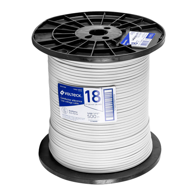 CDU-18-500 Metro de cordón dúplex flexible SPT 18 AWG en carrete 500 m