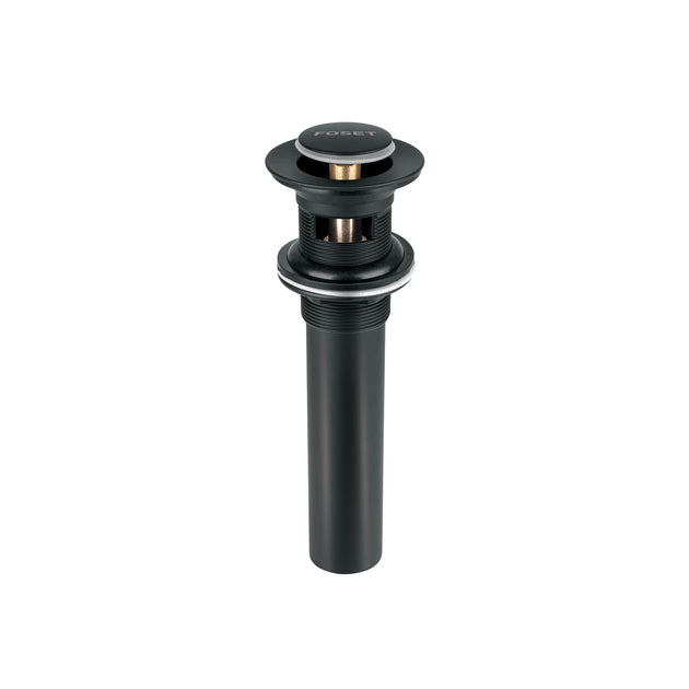 CE-206M Contra para lavabo, con rebosadero, sistema push, negro