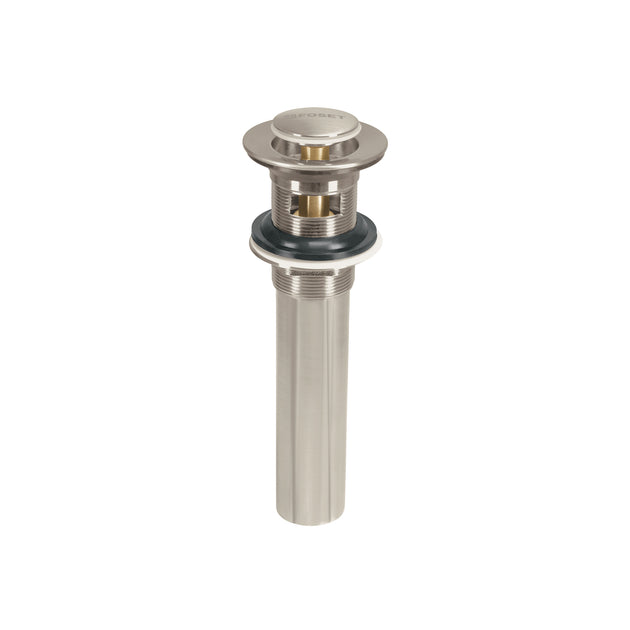 CE-206N Contra para lavabo, con rebosadero, sistema push, satín