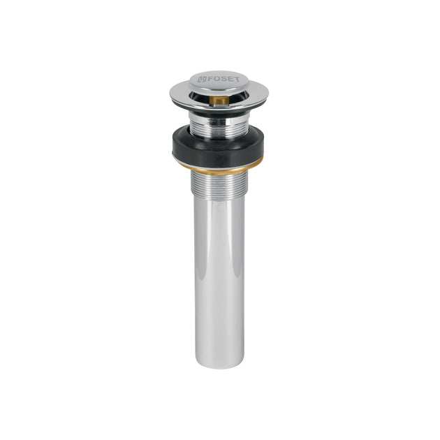 CE-206S Contra para lavabo, sin rebosadero, sistema push, cromo