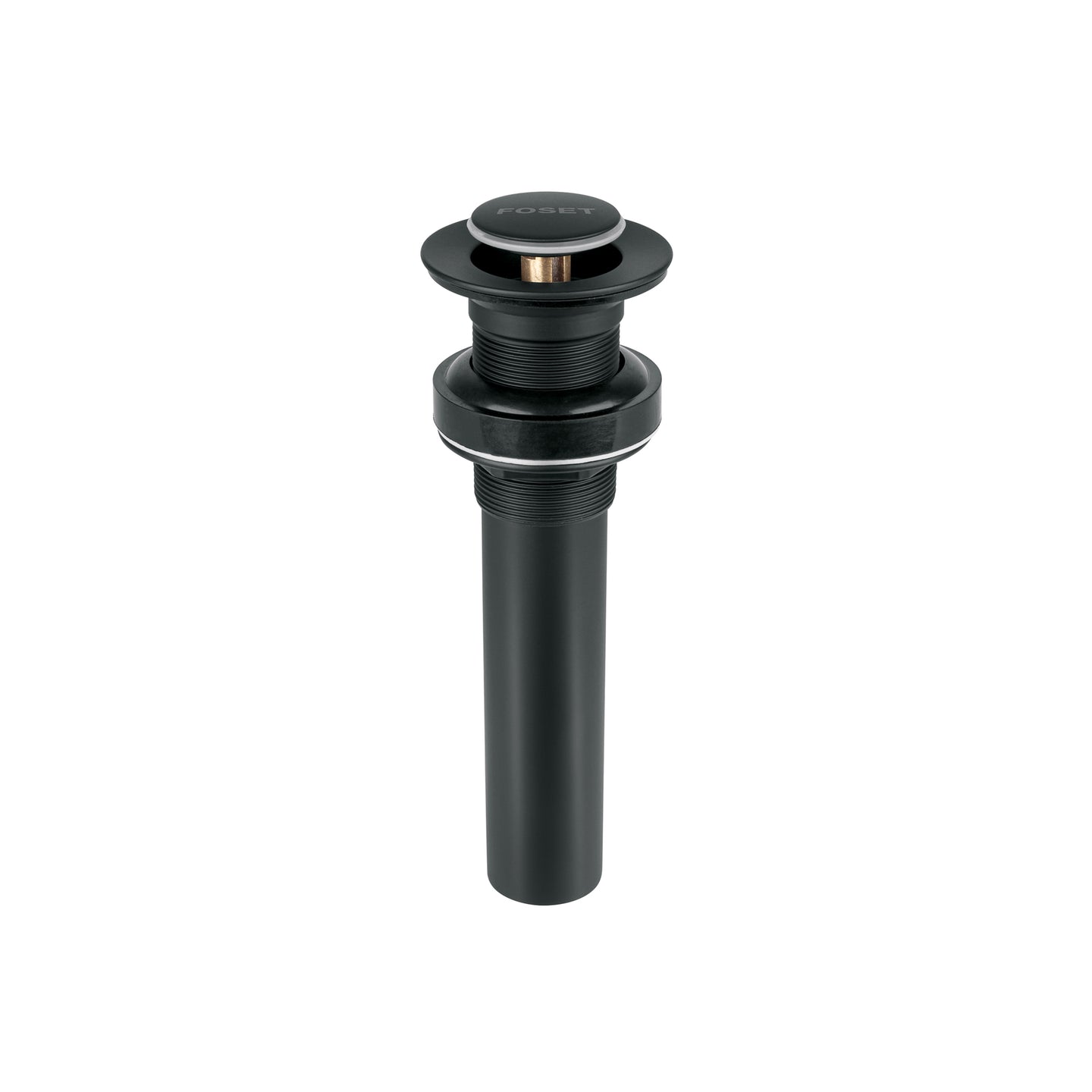 CE-206SM Contra para lavabo, sin rebosadero, sistema push, negro