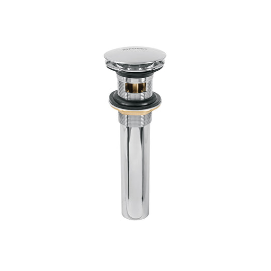 CE-226 Contra para lavabo, con rebosadero, tipo hongo, cromo