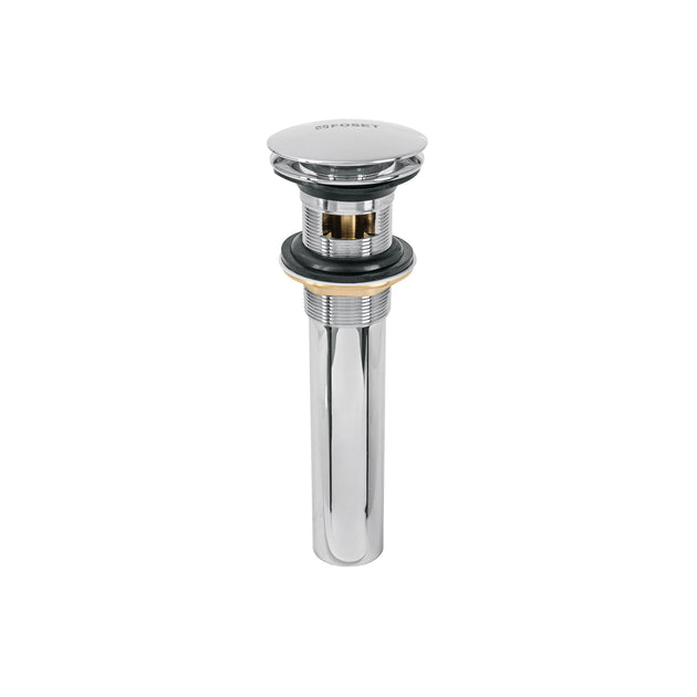 CE-226 Contra para lavabo, con rebosadero, tipo hongo, cromo