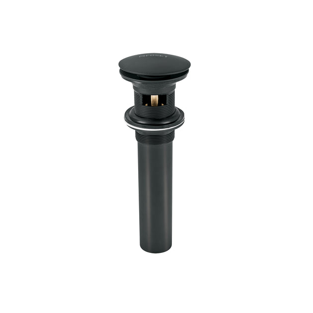 CE-226M Contra para lavabo, con rebosadero, tipo hongo, negro