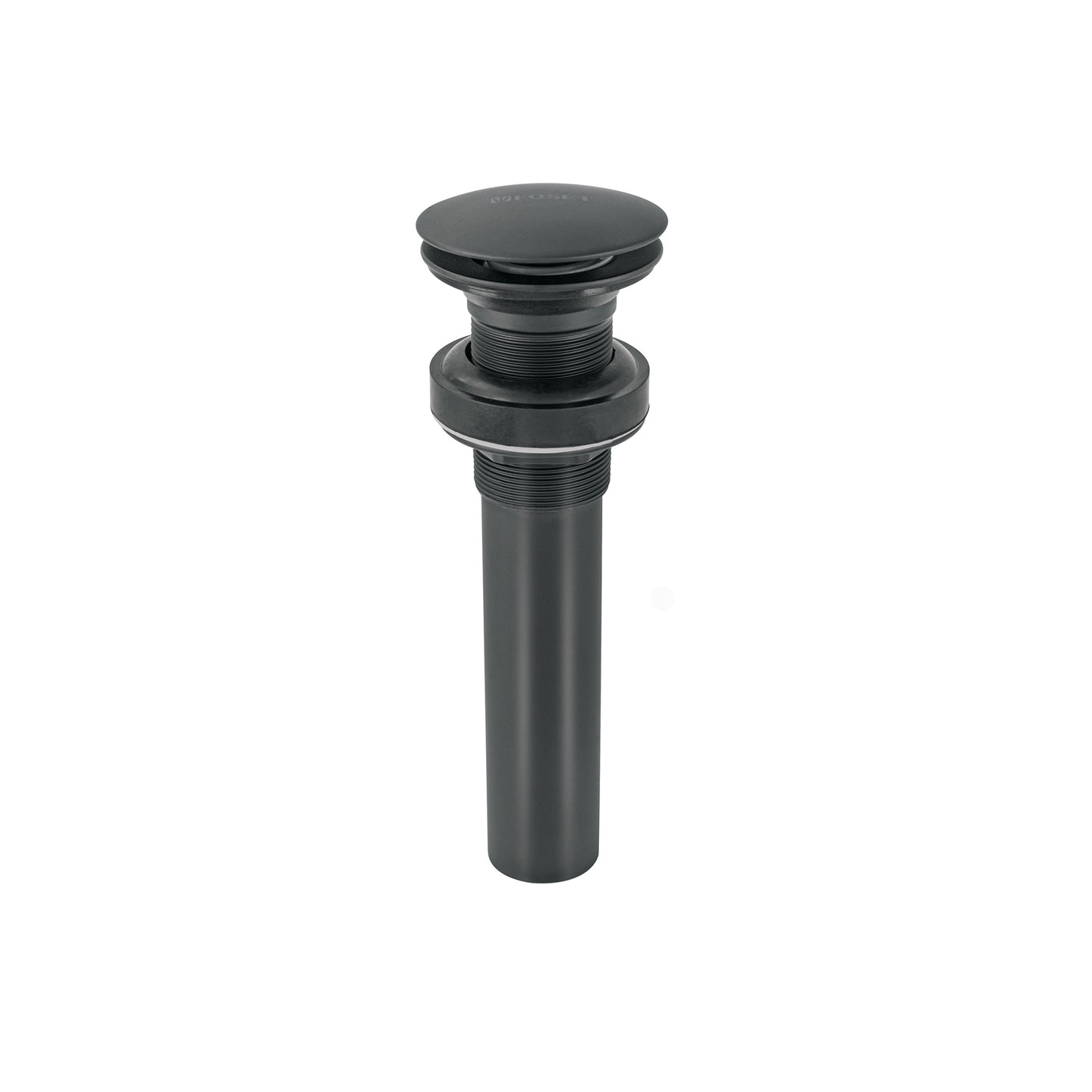 CE-226SM Contra para lavabo, sin rebosadero, tipo hongo, negro