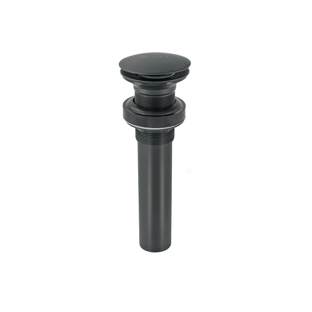 CE-226SM Contra para lavabo, sin rebosadero, tipo hongo, negro