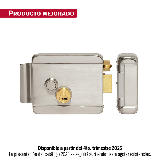 CEM-32D Cerradura electromecánica con botón, derecha, HERMEX