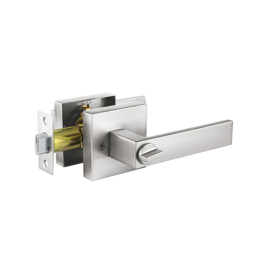 CEMA-23R Cerradura manija "Módena" p/recámara, cromo mate, HERMEX