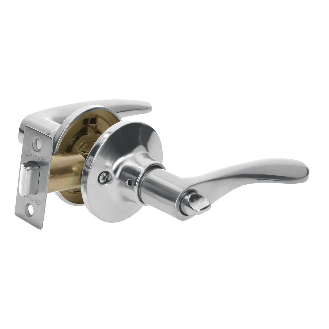 CEMA-3BB Cerradura manija "Milán" baño cromo mate, cilindro metal