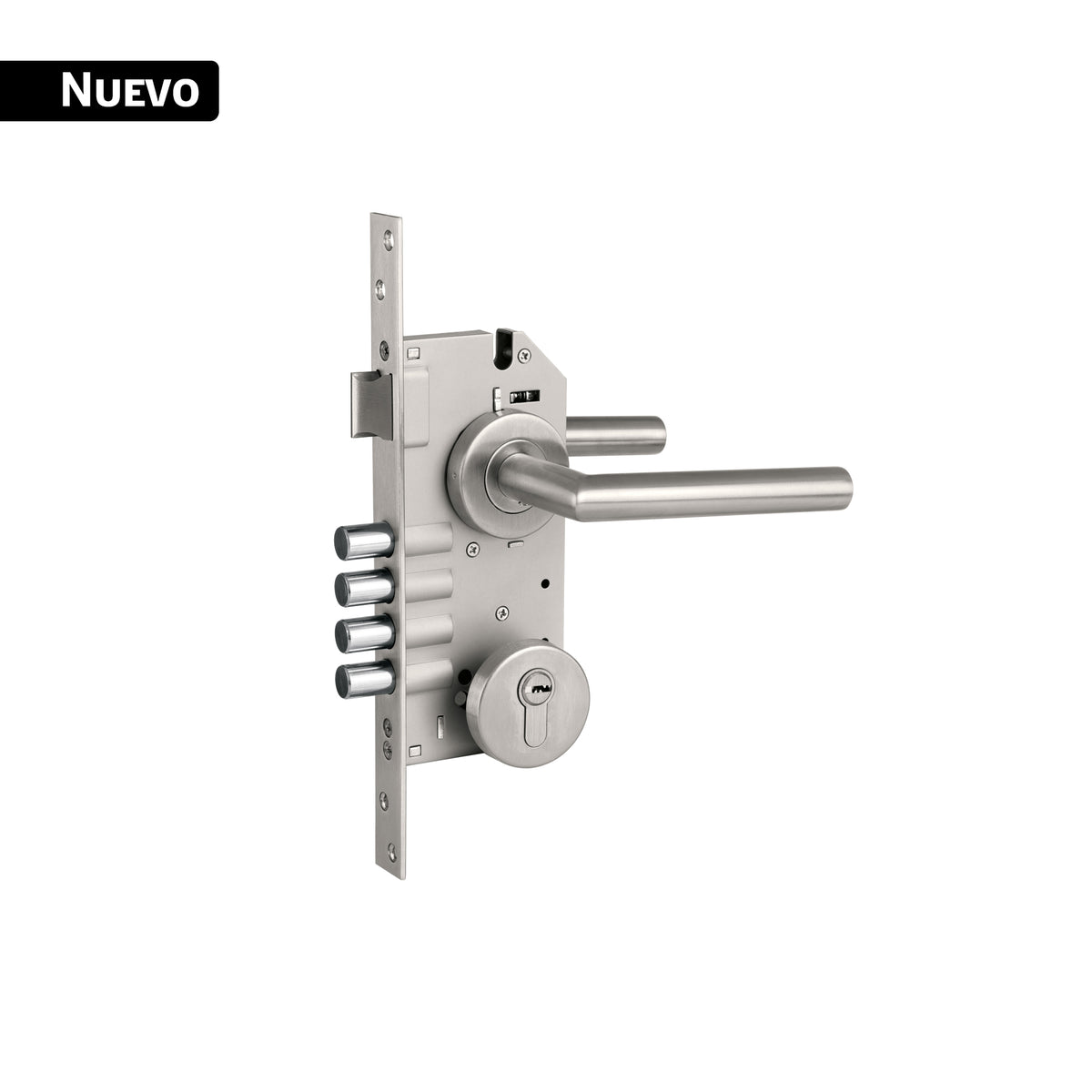 Cerradura Embutir Hermex CEMB-704E 4 Bulones Seguridad 35-45mm