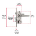 Cerradura Embutir Hermex CEMB-704E 4 Bulones Seguridad 35-45mm
