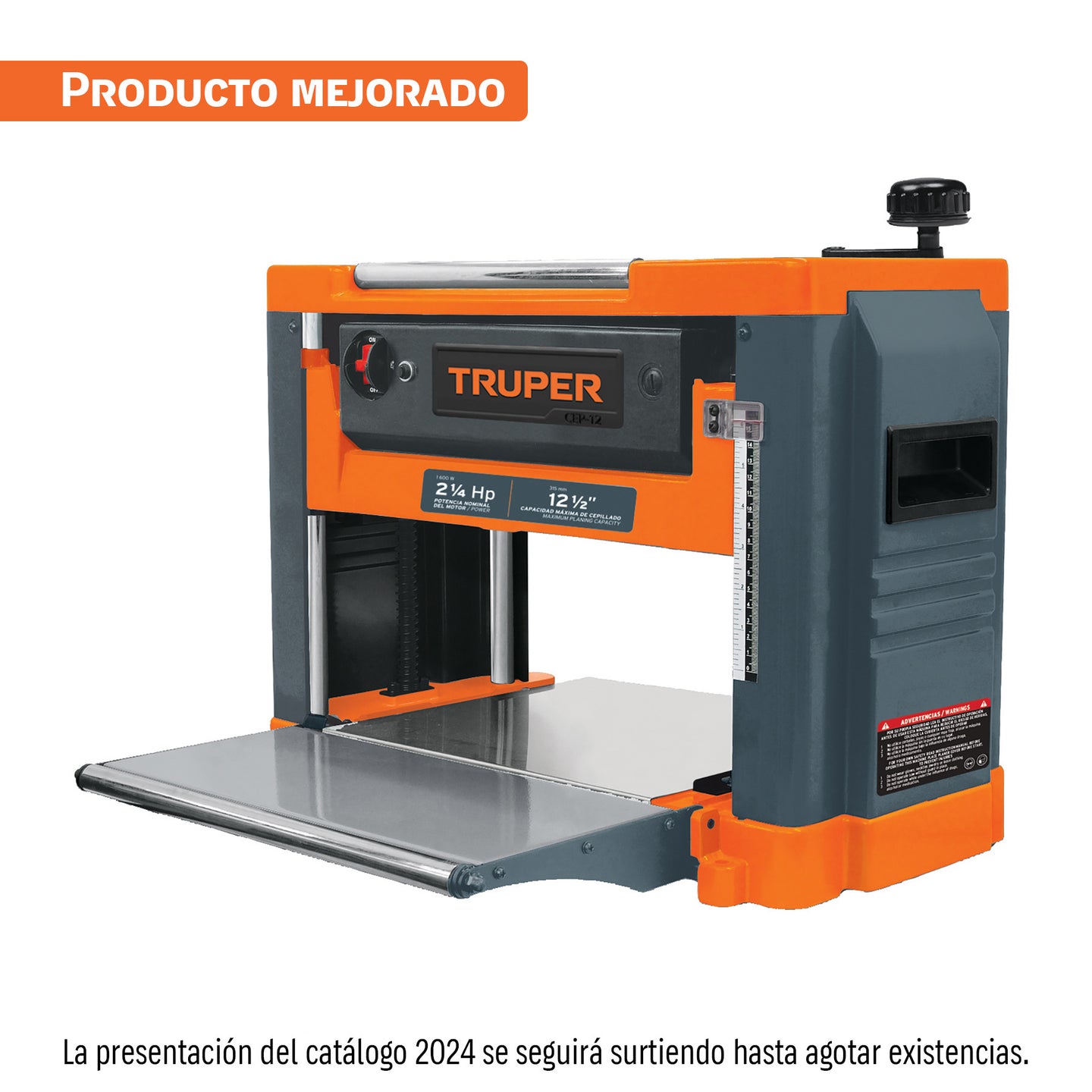 CEP-12 Cepillo portátil 12-1/2", 2-1/4 HP (1600 W), Truper