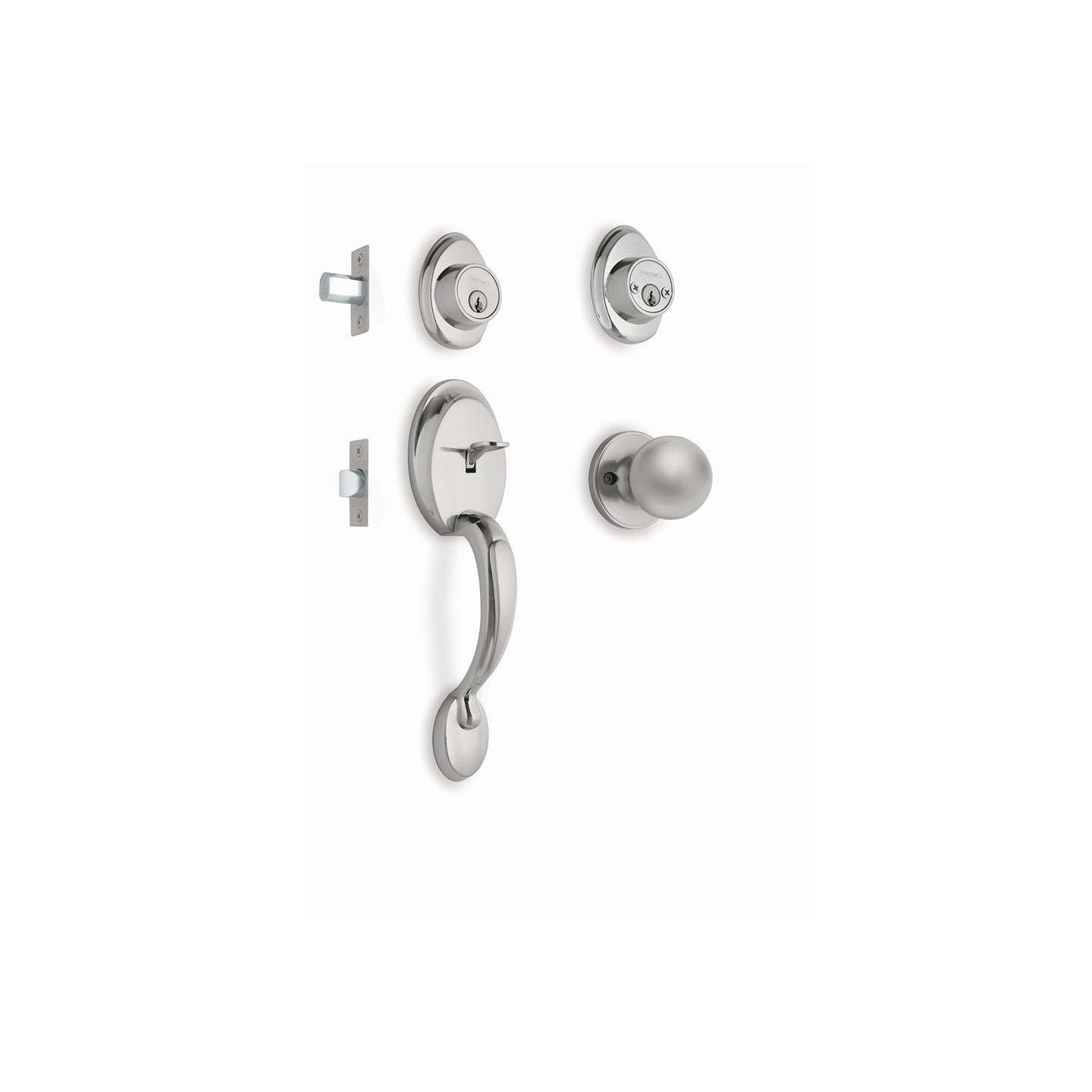 CEP-32PJP Jaladera y perilla, Berna llave-llave, cromo mate, BASIC