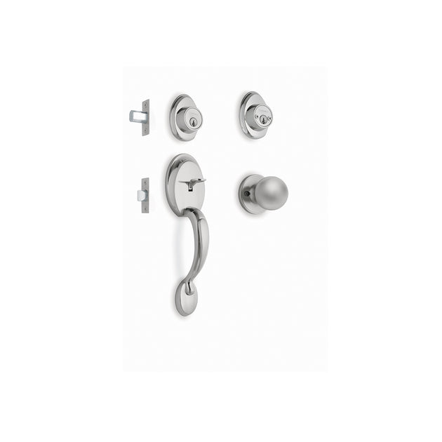 CEP-32PJP Jaladera y perilla, Berna llave-llave, cromo mate, BASIC