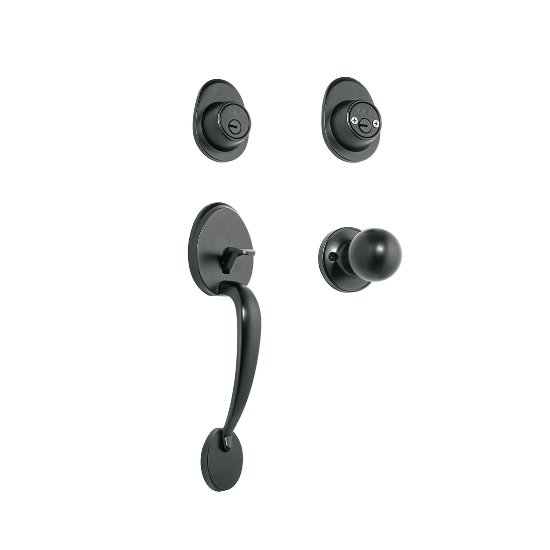 CEP-62PJ Jaladera/perilla, Lugo llave-llave, Negro, HERMEX
