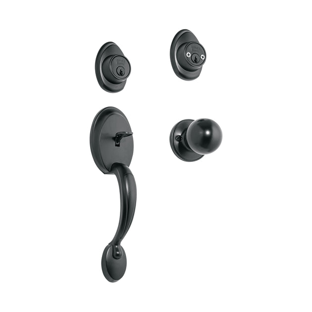 CEP-62PJP Jaladera y perilla, Berna llave-llave, negro, BASIC