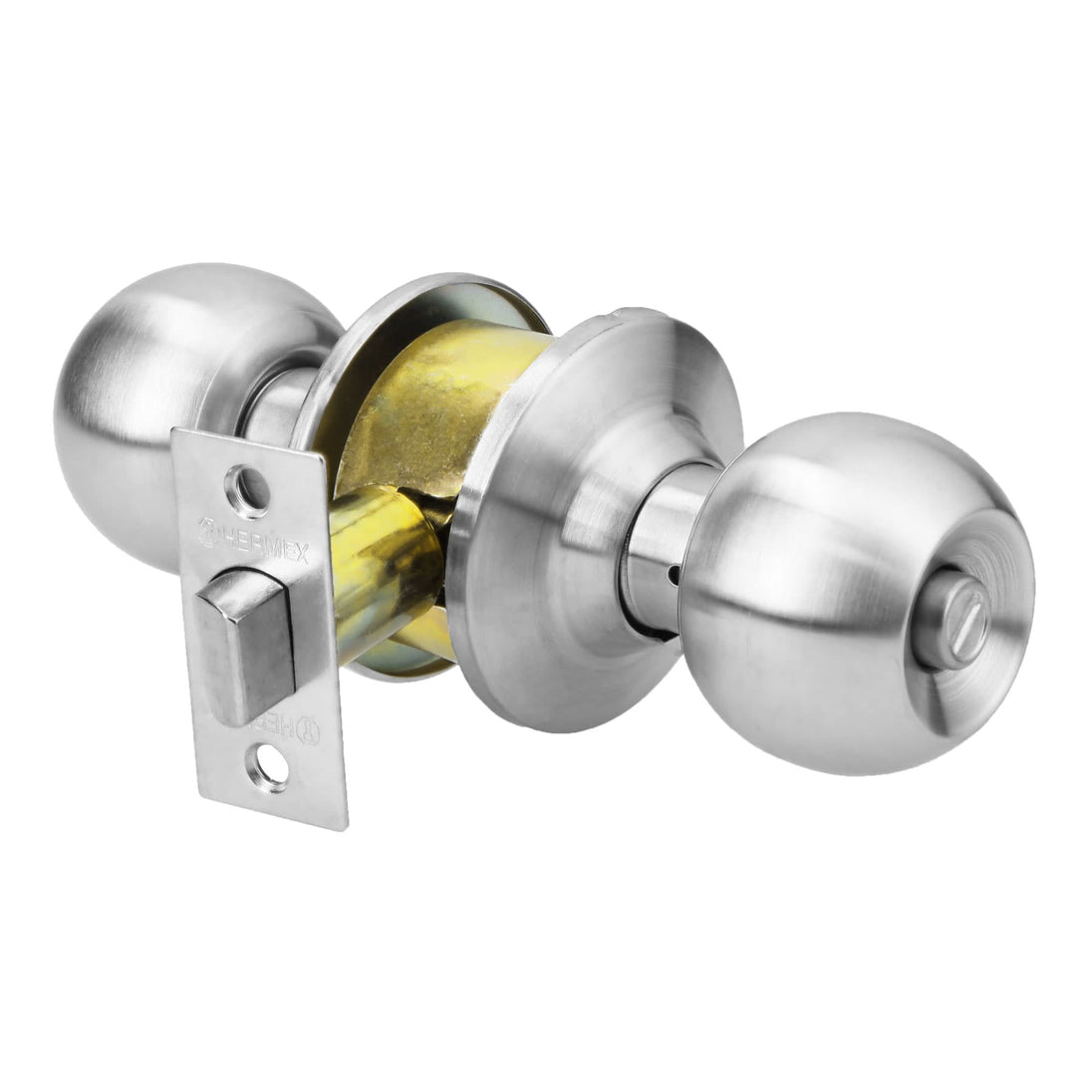 CEPO-31B Cerradura tipo esfera para baño, cromo mate, HERMEX