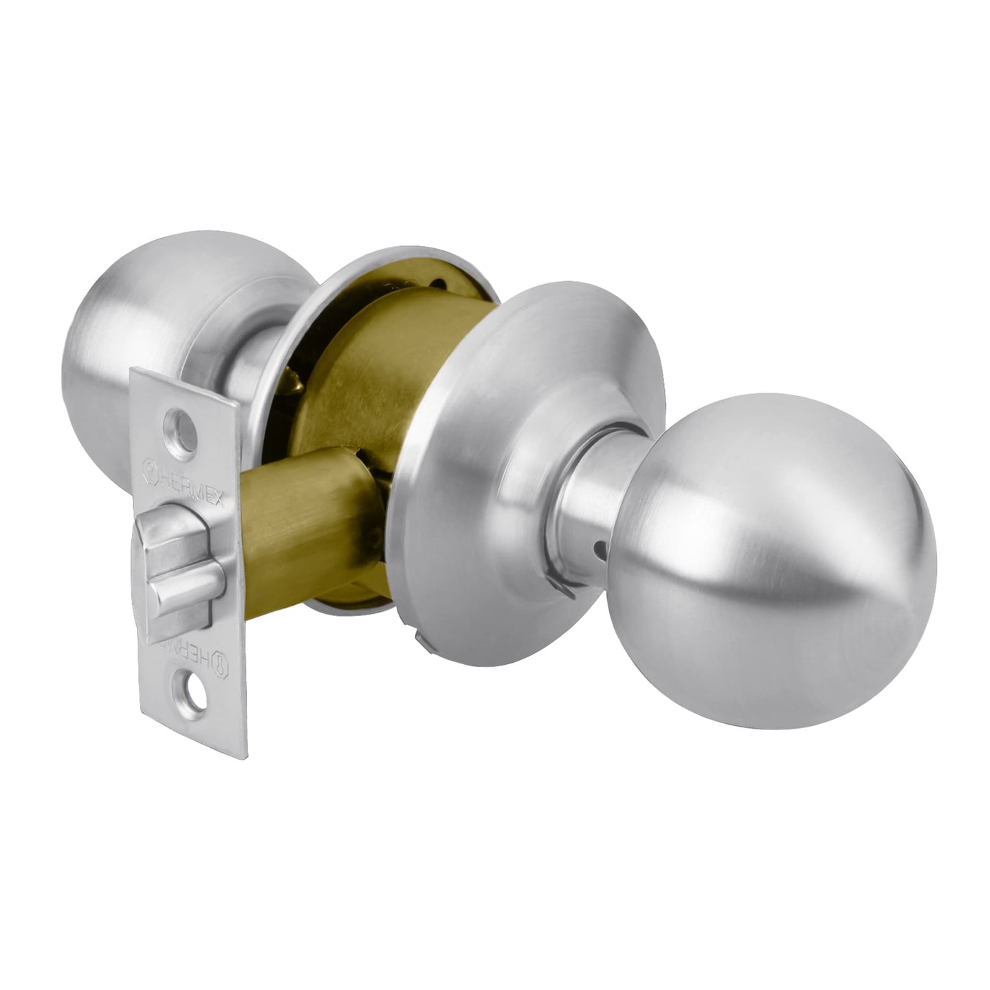 CEPO-31E Cerradura tipo esfera para entrada, cromo mate, HERMEX